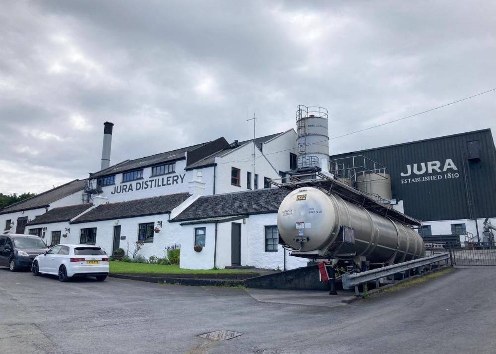The Jura whisky distillery from the outside